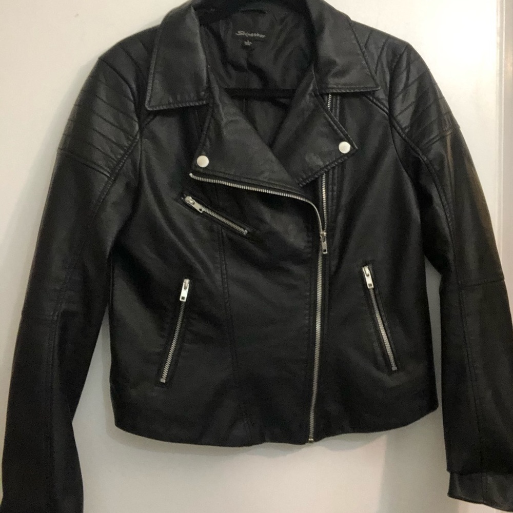 Faux leather jacket